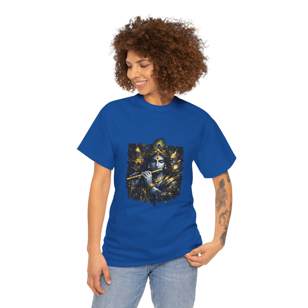 Krishna Black T-Shirt – Spiritual | Minimal Krishna
