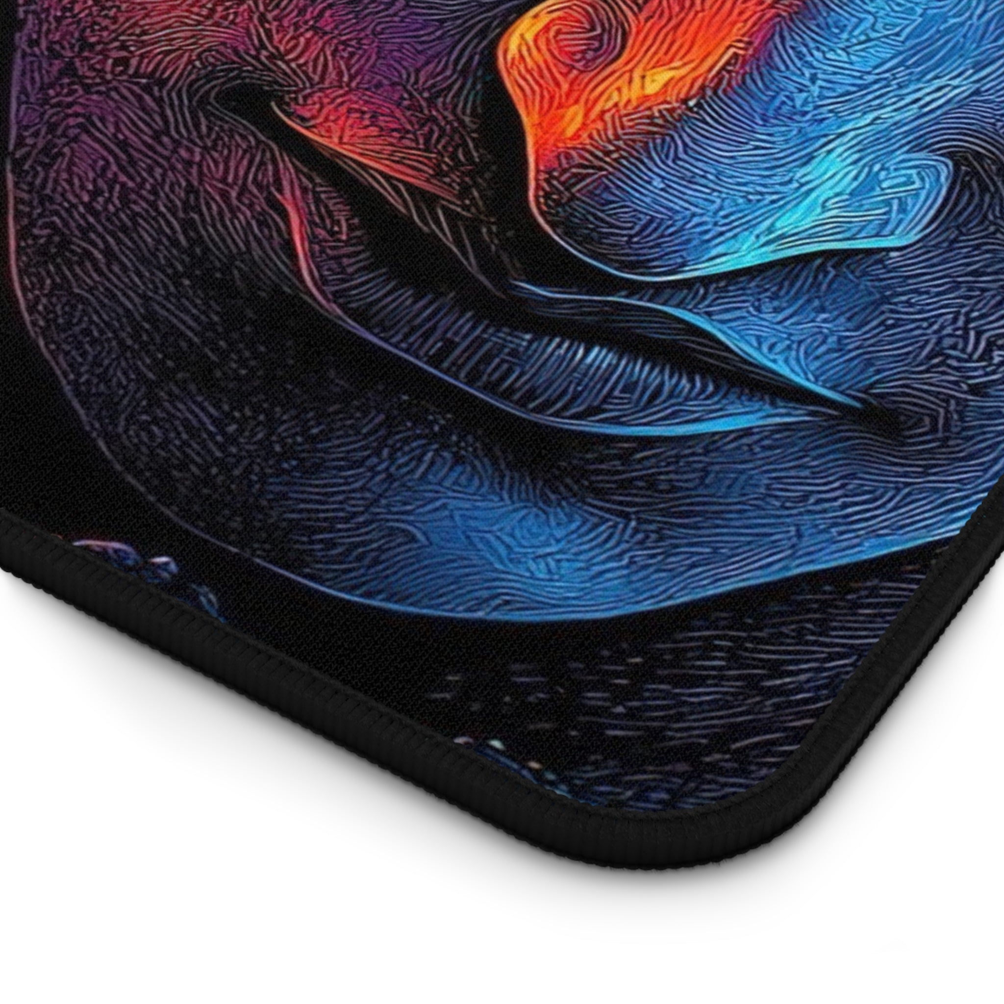 Shiva Desk Mat — Vibrant Meditative Office Mouse Pad