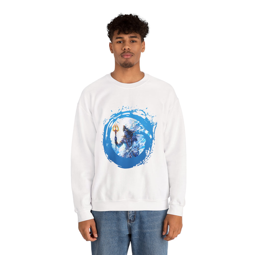 Mythic Shiva Trident Artwork — Crewneck Sweatshirt