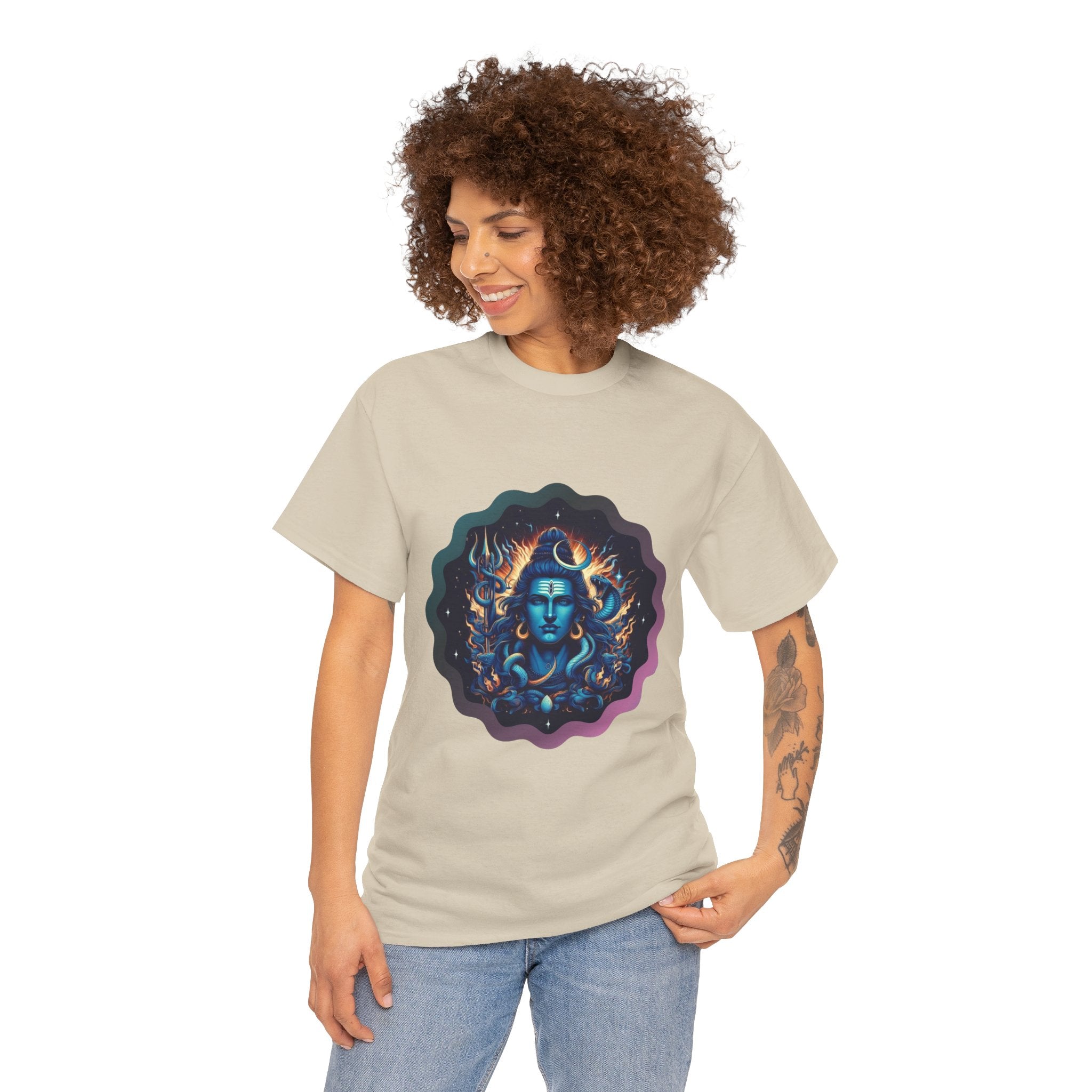 Lord Shiva Flame Graphic T-Shirt