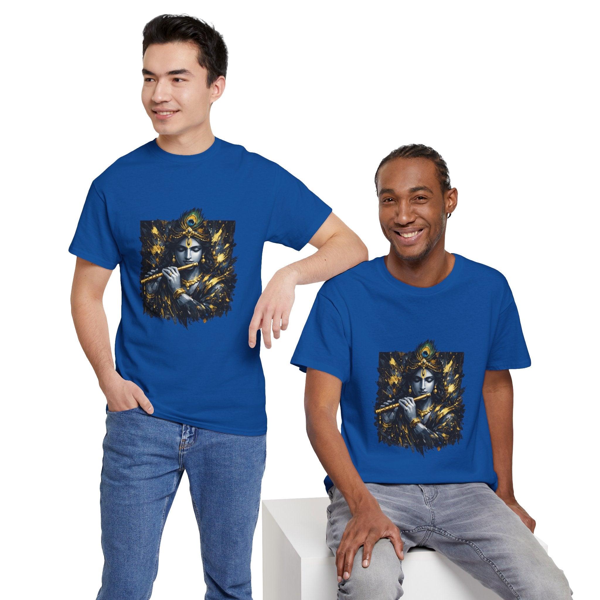Krishna Black T-Shirt – Spiritual | Minimal Krishna