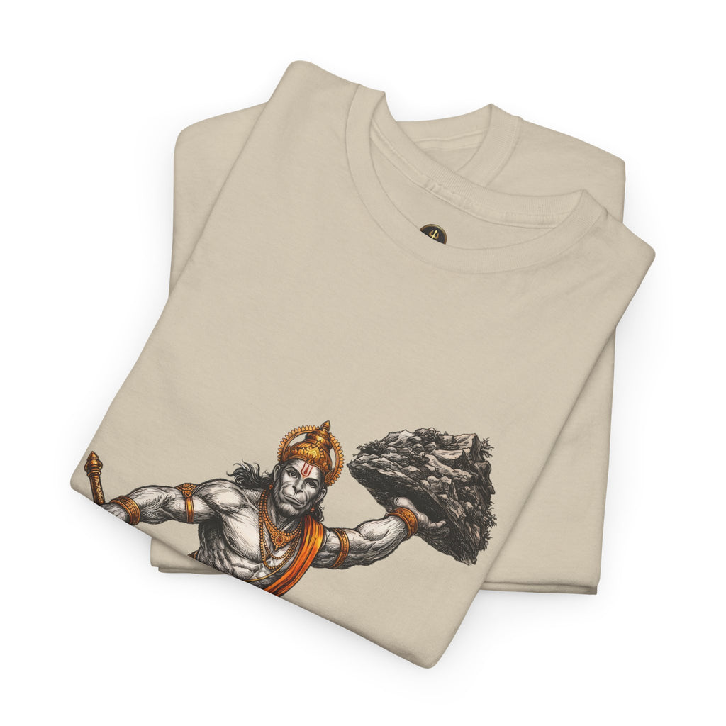 Hanuman Sanjeevani T-Shirt – Strength in Action & Devotion Design