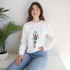 Shiva Trishul White Sweatshirt