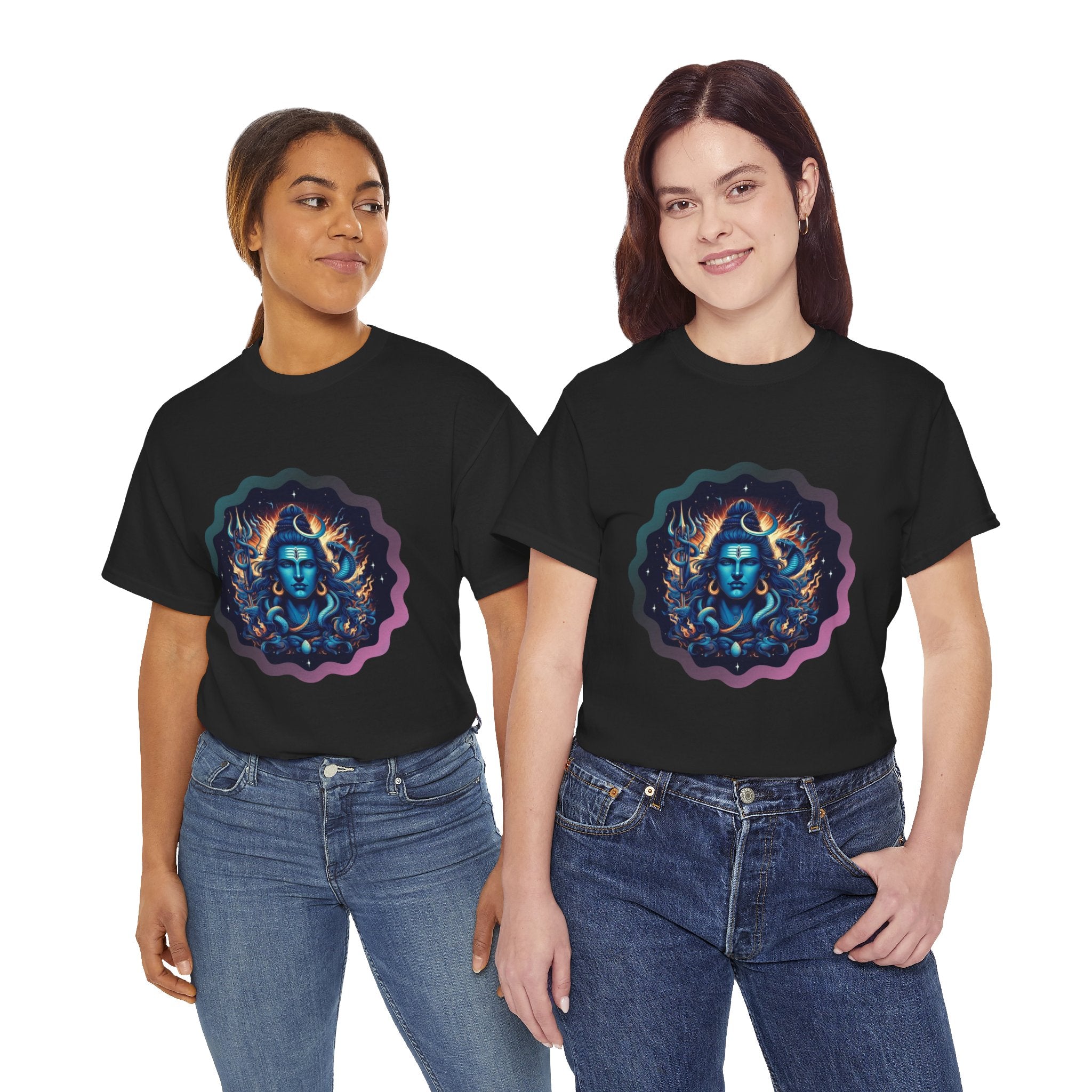 Lord Shiva Flame Graphic T-Shirt