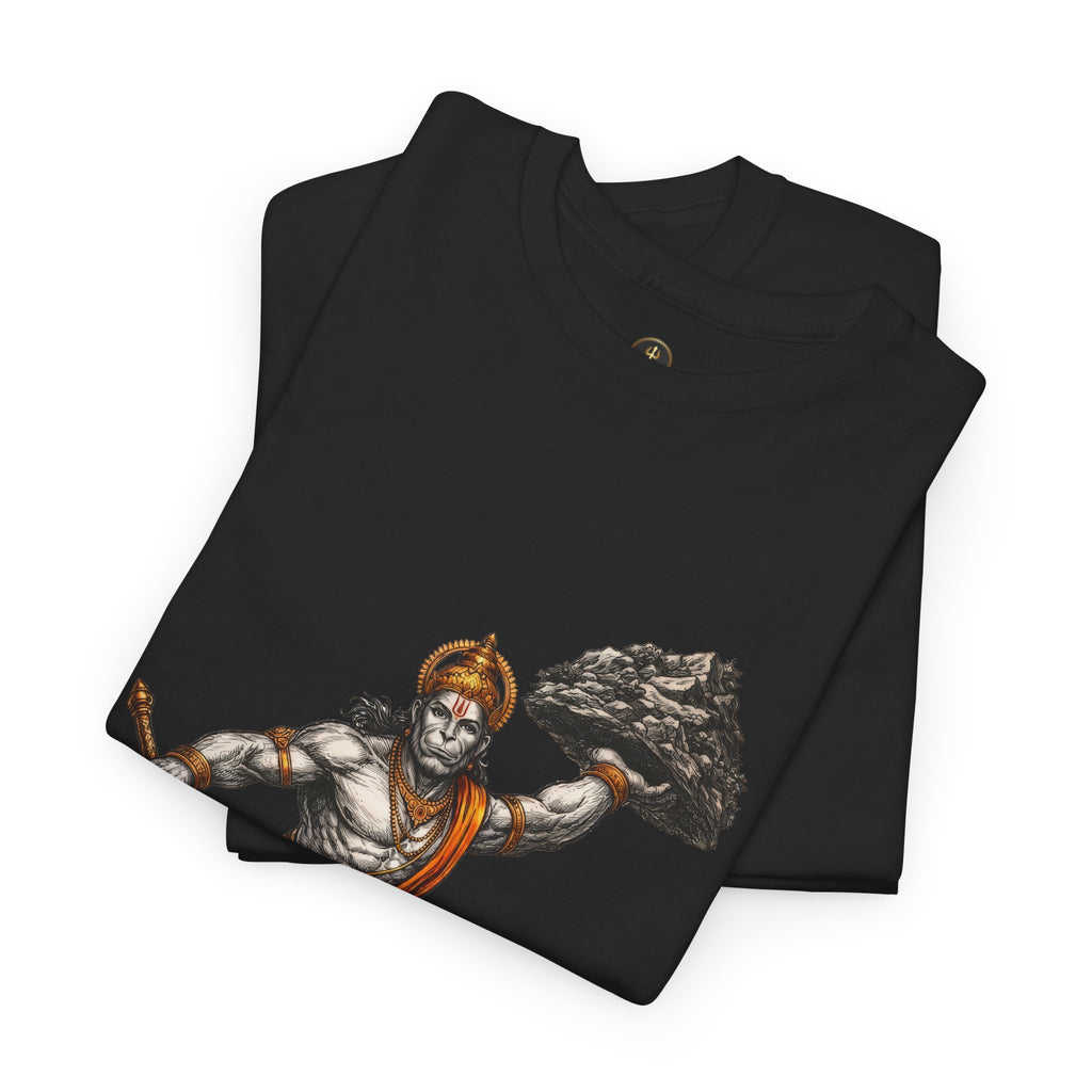 Hanuman Sanjeevani T-Shirt – Strength in Action & Devotion Design