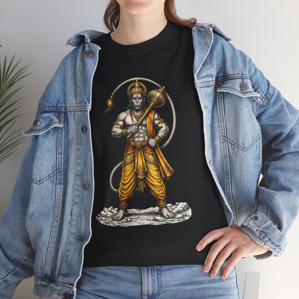 Veer Hanuman T-Shirt – Strength, Courage & Discipline Design