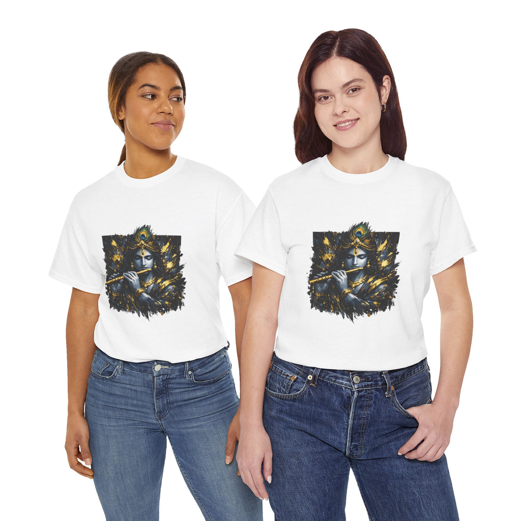 Krishna Black T-Shirt – Spiritual | Minimal Krishna