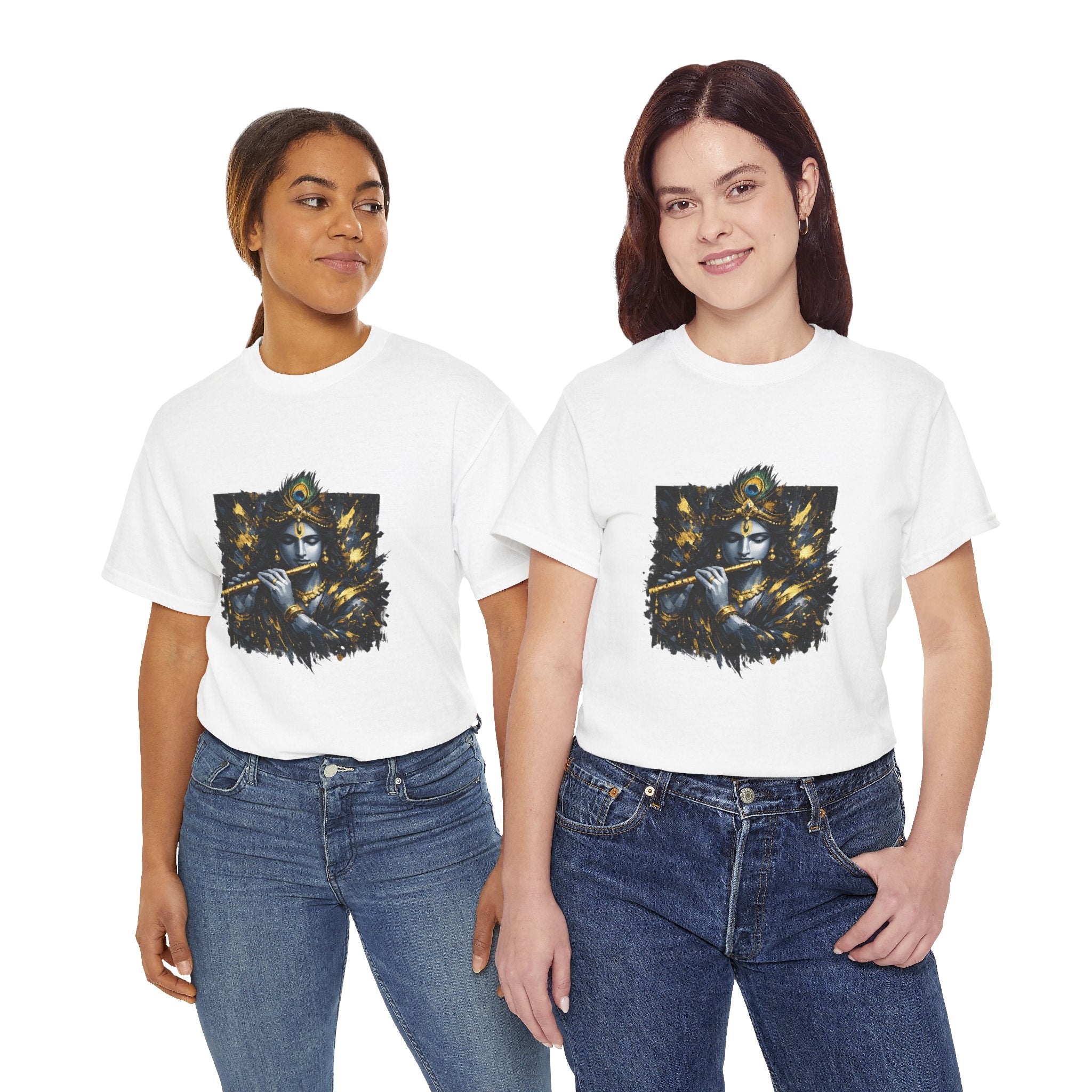 Krishna Black T-Shirt – Spiritual | Minimal Krishna