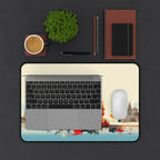 Meditative Shiva & Parvati Art Desk Mat - Office Desk Mat