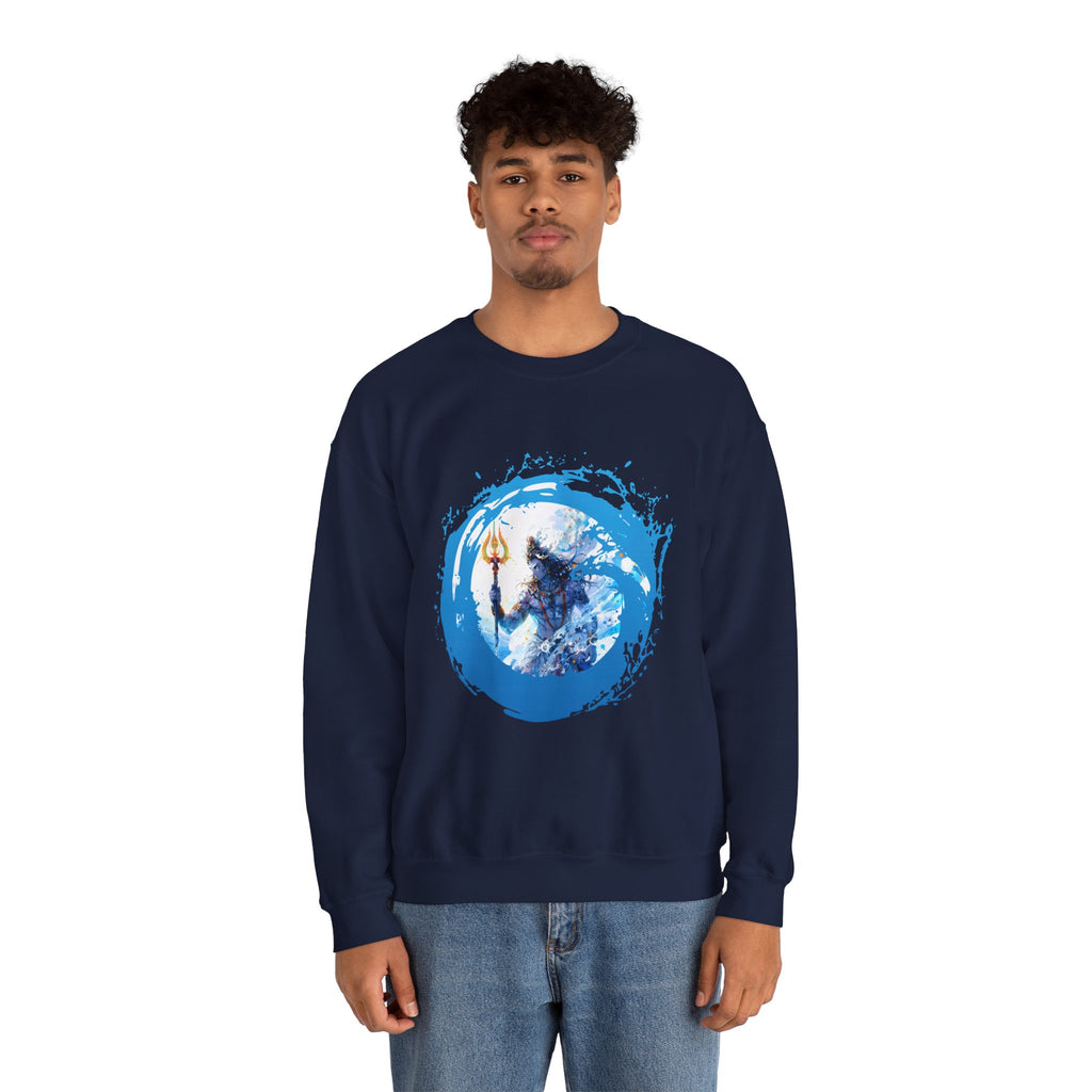 Mythic Shiva Trident Artwork — Crewneck Sweatshirt