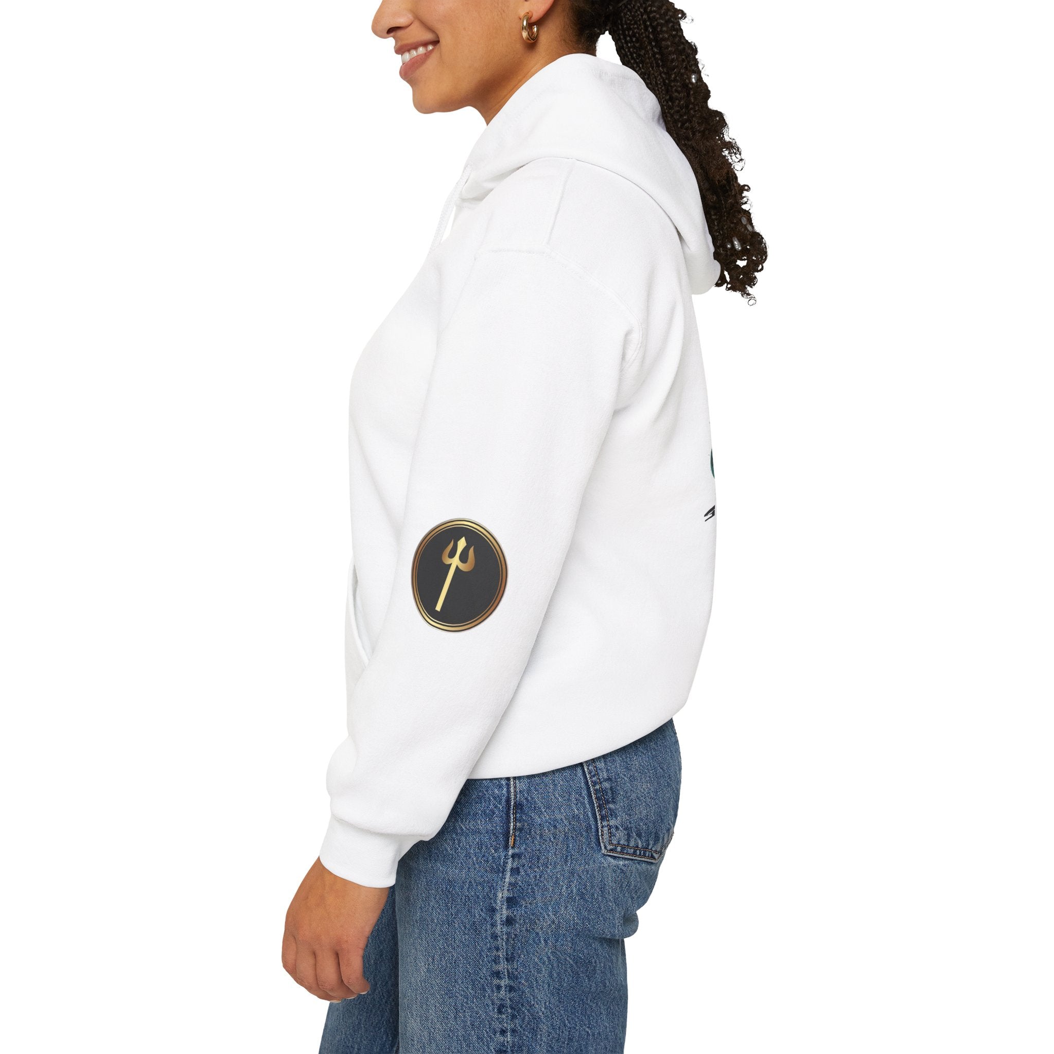 Shiva Movement White Pullover Hoodie