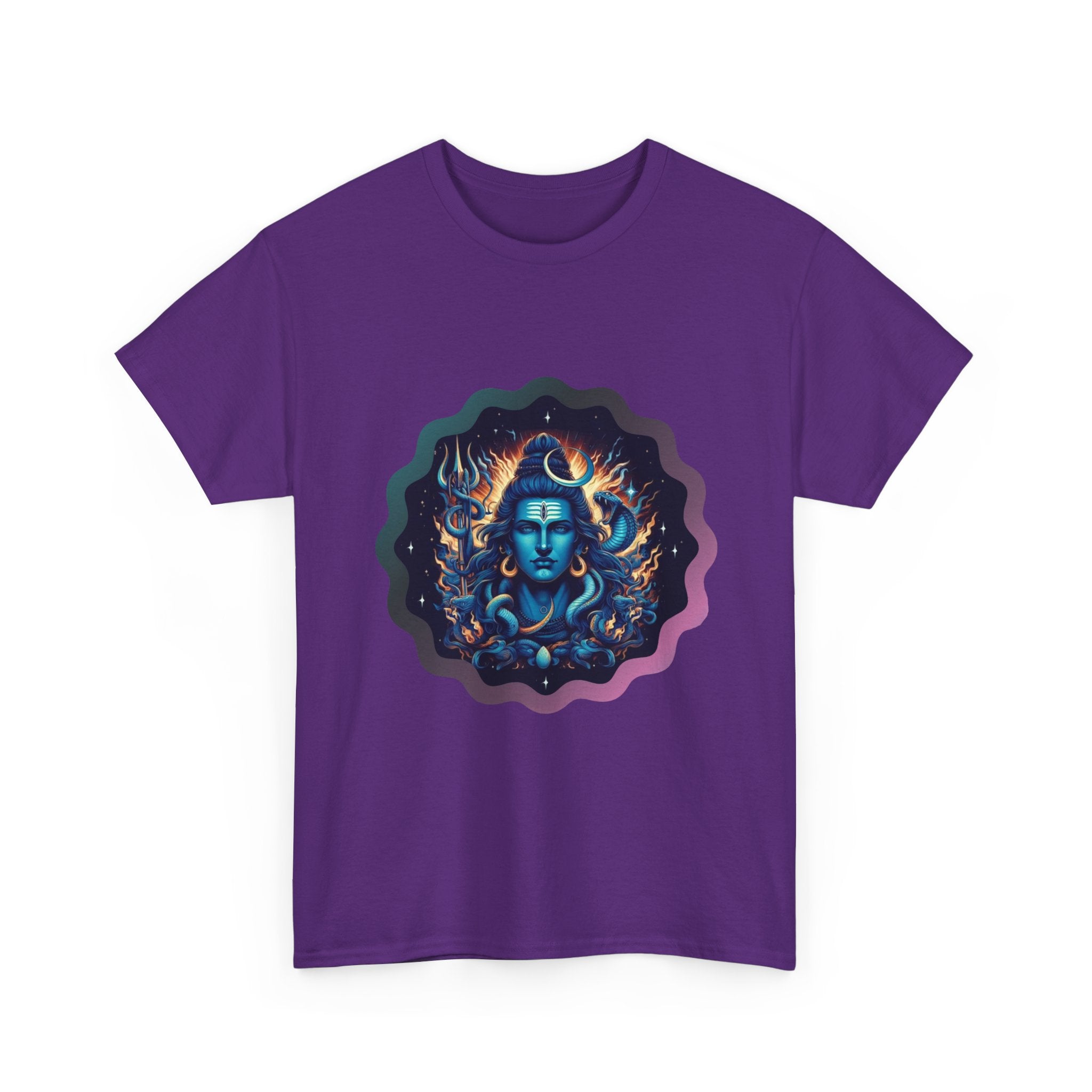 Lord Shiva Flame Graphic T-Shirt