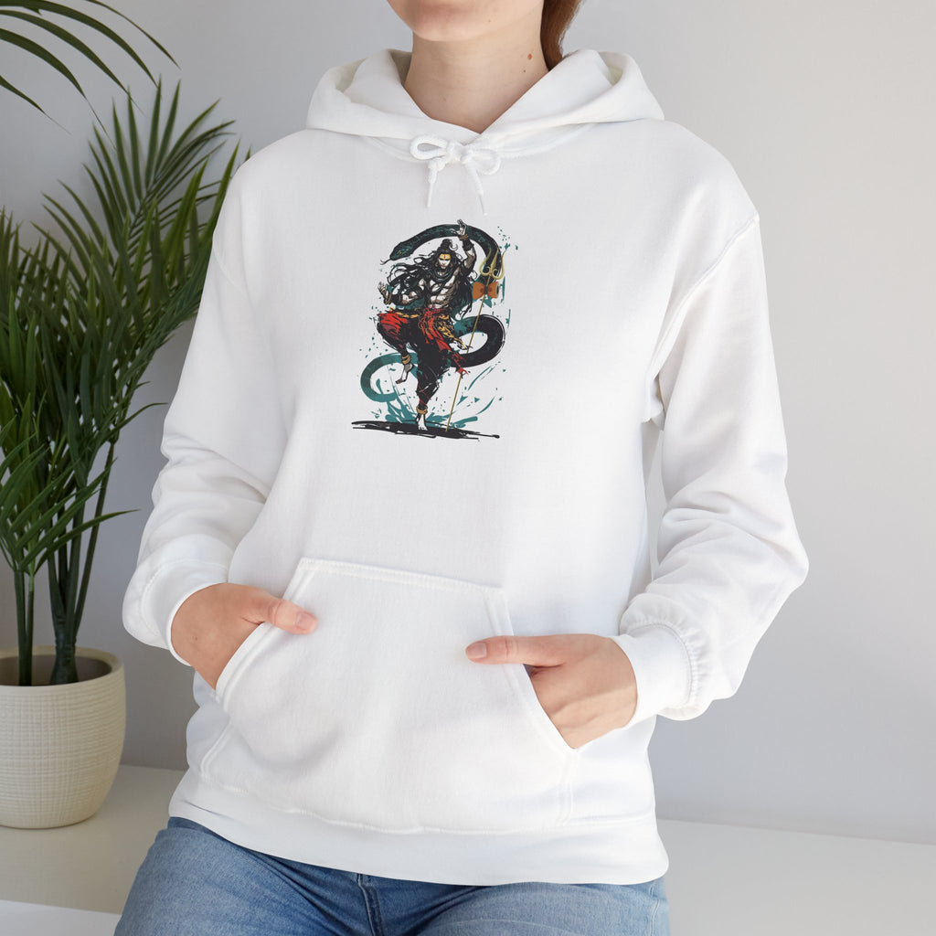 Shiva Movement White Pullover Hoodie
