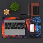 Shiva Desk Mat — Vibrant Meditative Office Mouse Pad