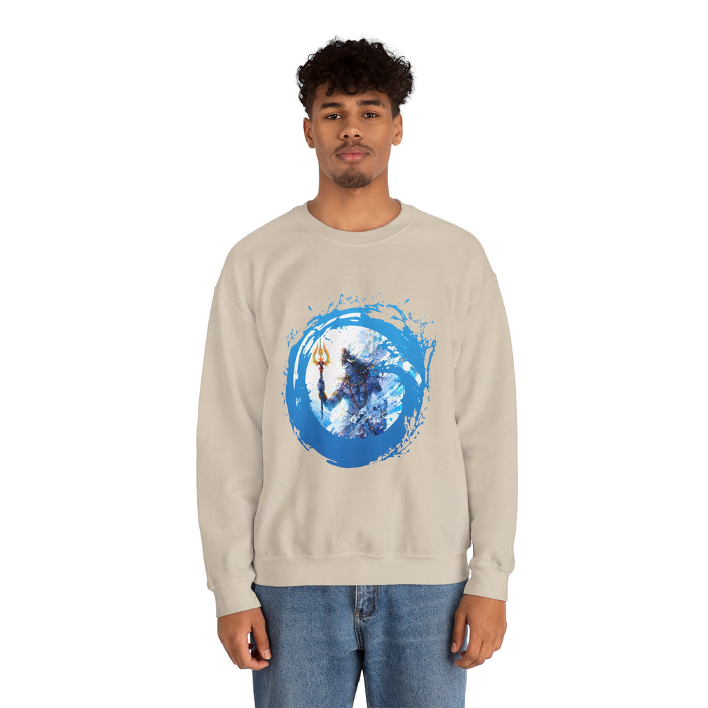 Mythic Shiva Trident Artwork — Crewneck Sweatshirt