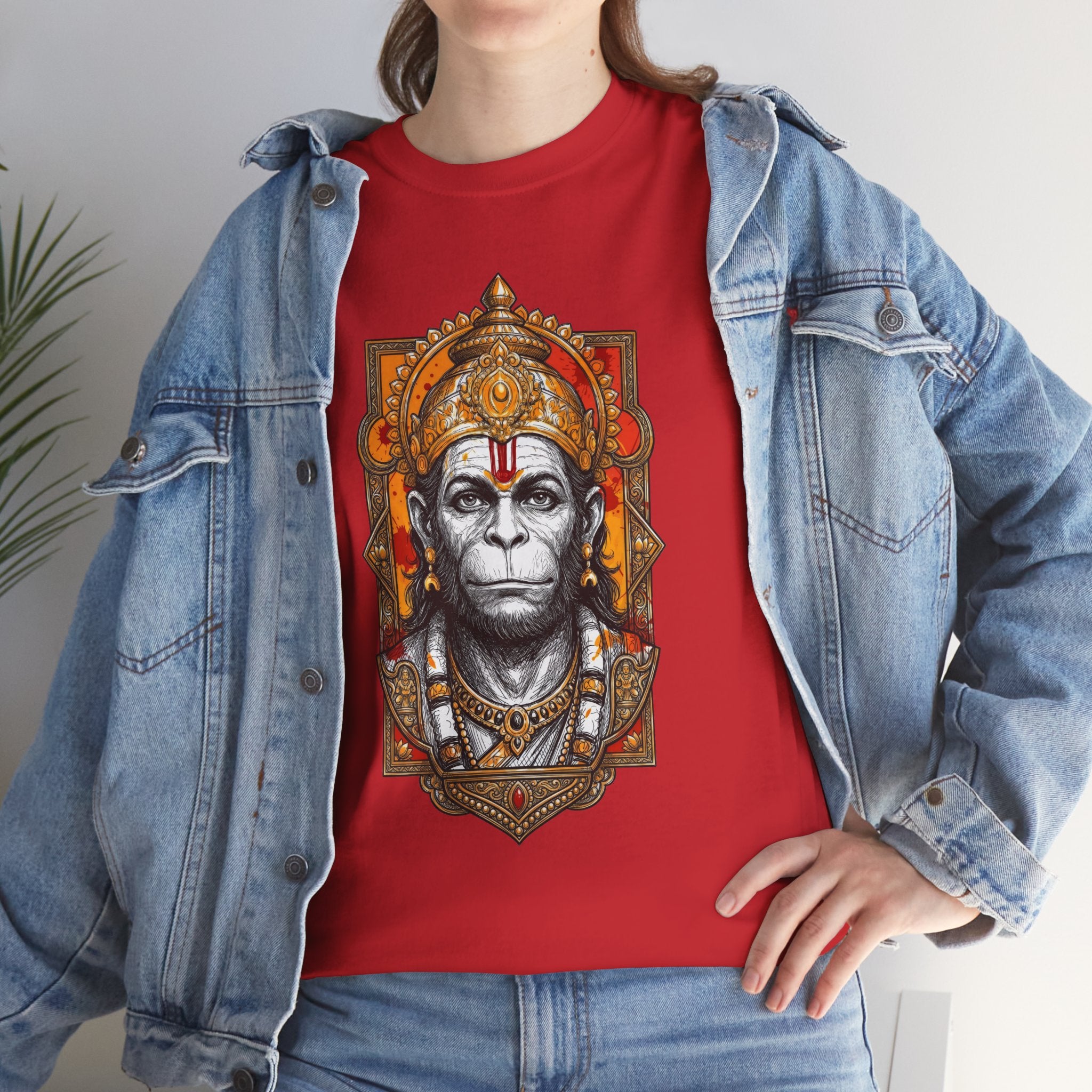 Hanuman The Watcher T-Shirt – Calm Strength & Inner Awareness Design