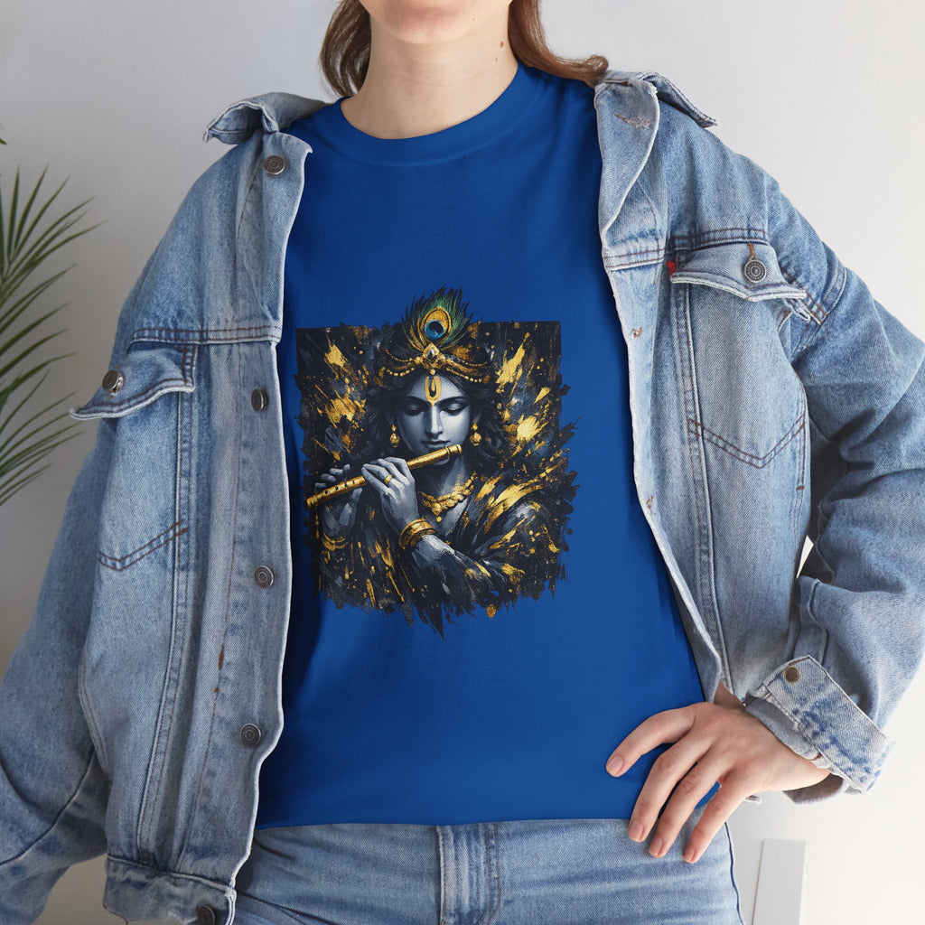 Krishna Black T-Shirt – Spiritual | Minimal Krishna