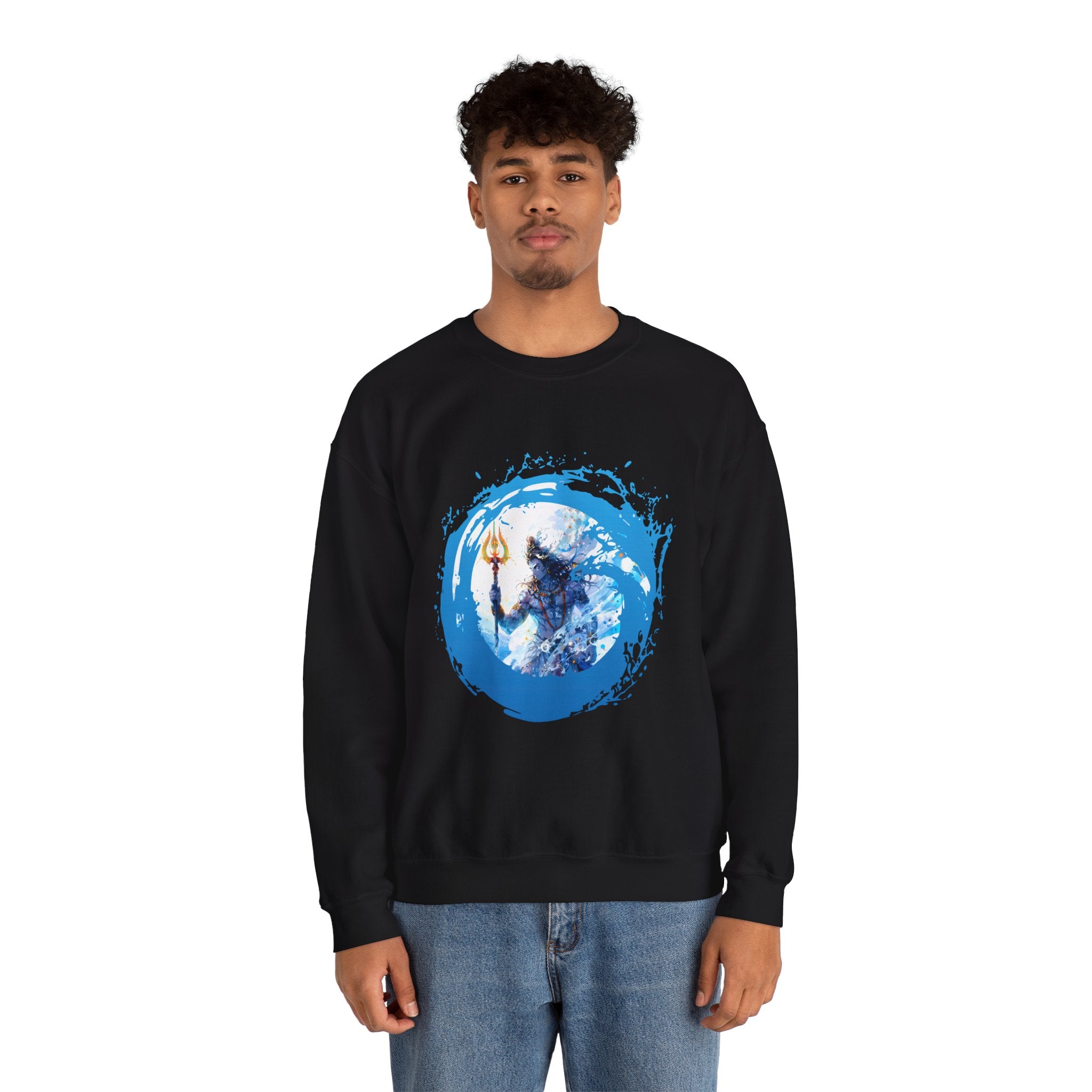 Mythic Shiva Trident Artwork — Crewneck Sweatshirt