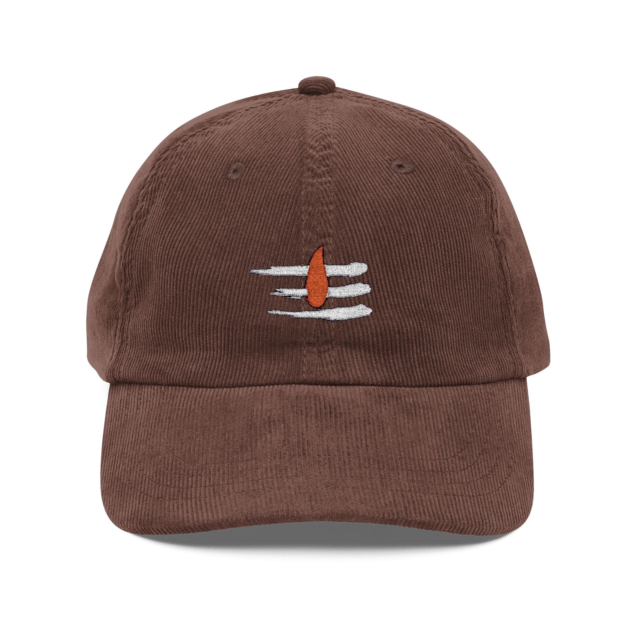 Shiva Tripundra Corduroy Embroidered Cap