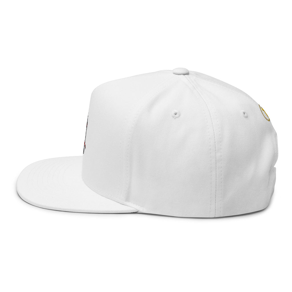 Ganesh Embroidered Flat Bill Cap