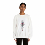 Shiva Trishul White Sweatshirt
