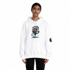 Shiva Movement White Pullover Hoodie