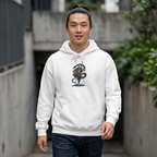 Shiva Movement White Pullover Hoodie