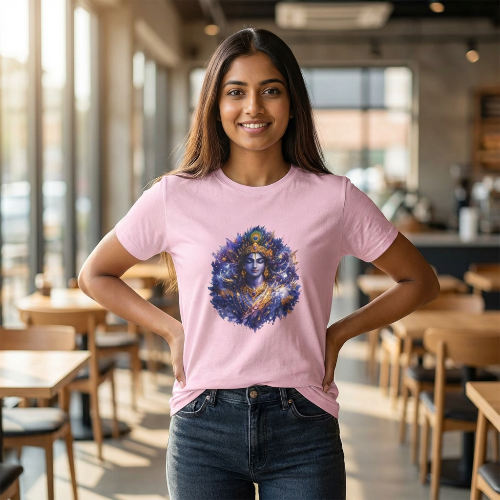 Krishna Cosmic T-Shirt – Vishvarupa Inspired Graphic Tee