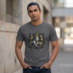 Krishna Black T-Shirt – Spiritual | Minimal Krishna