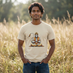 Hanuman Meditation T-Shirt – Inner Stillness & Spiritual Discipline Design