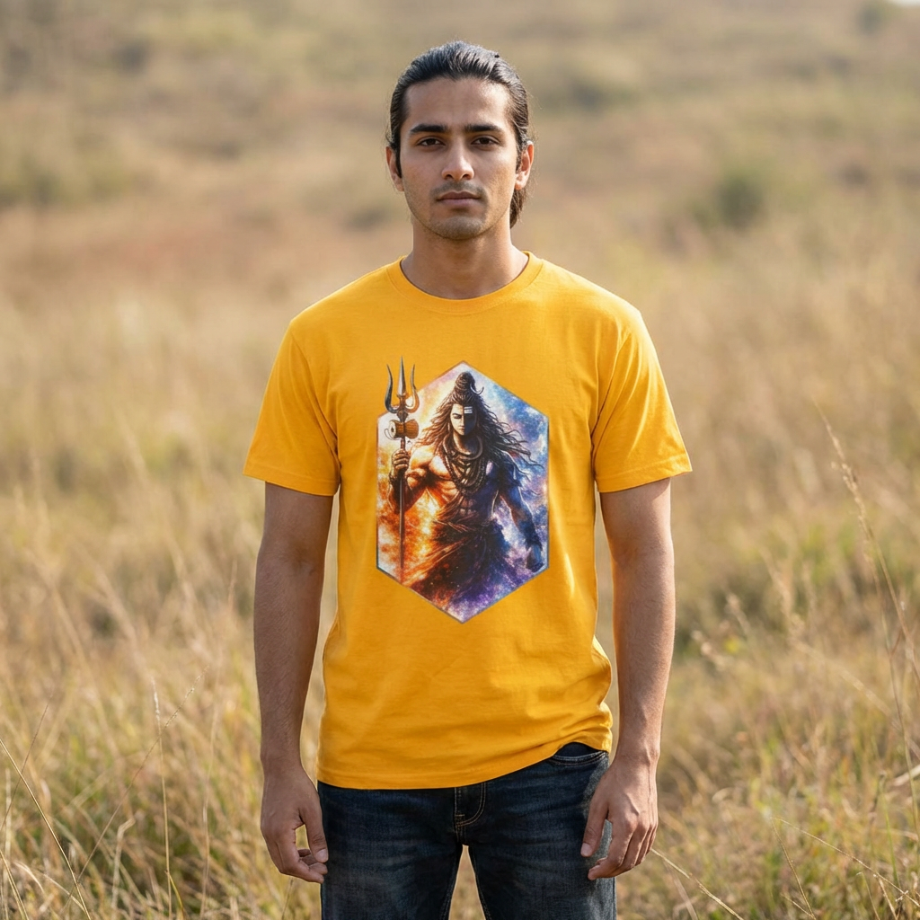 Shiva Trident T-Shirt - Destroyer of Illusion, Strength & Transformation Tee