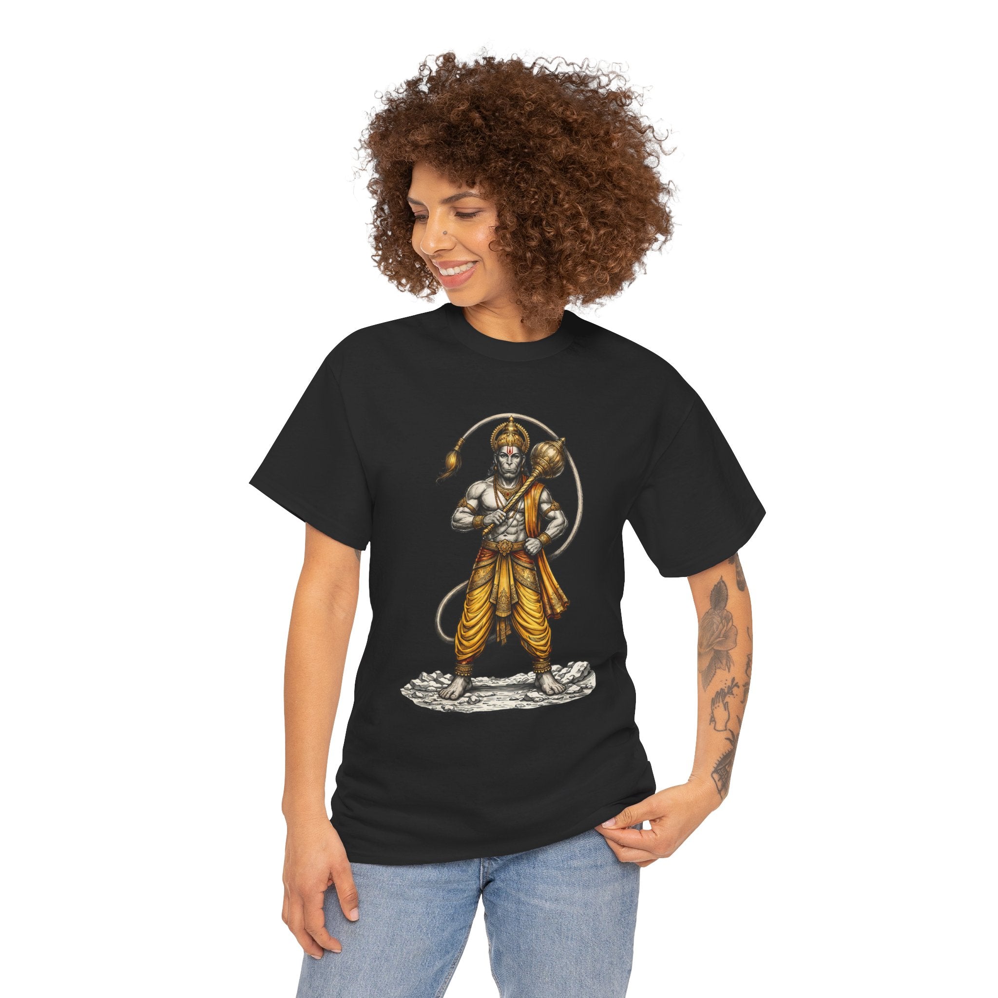 Veer Hanuman T-Shirt – Strength, Courage & Discipline Design