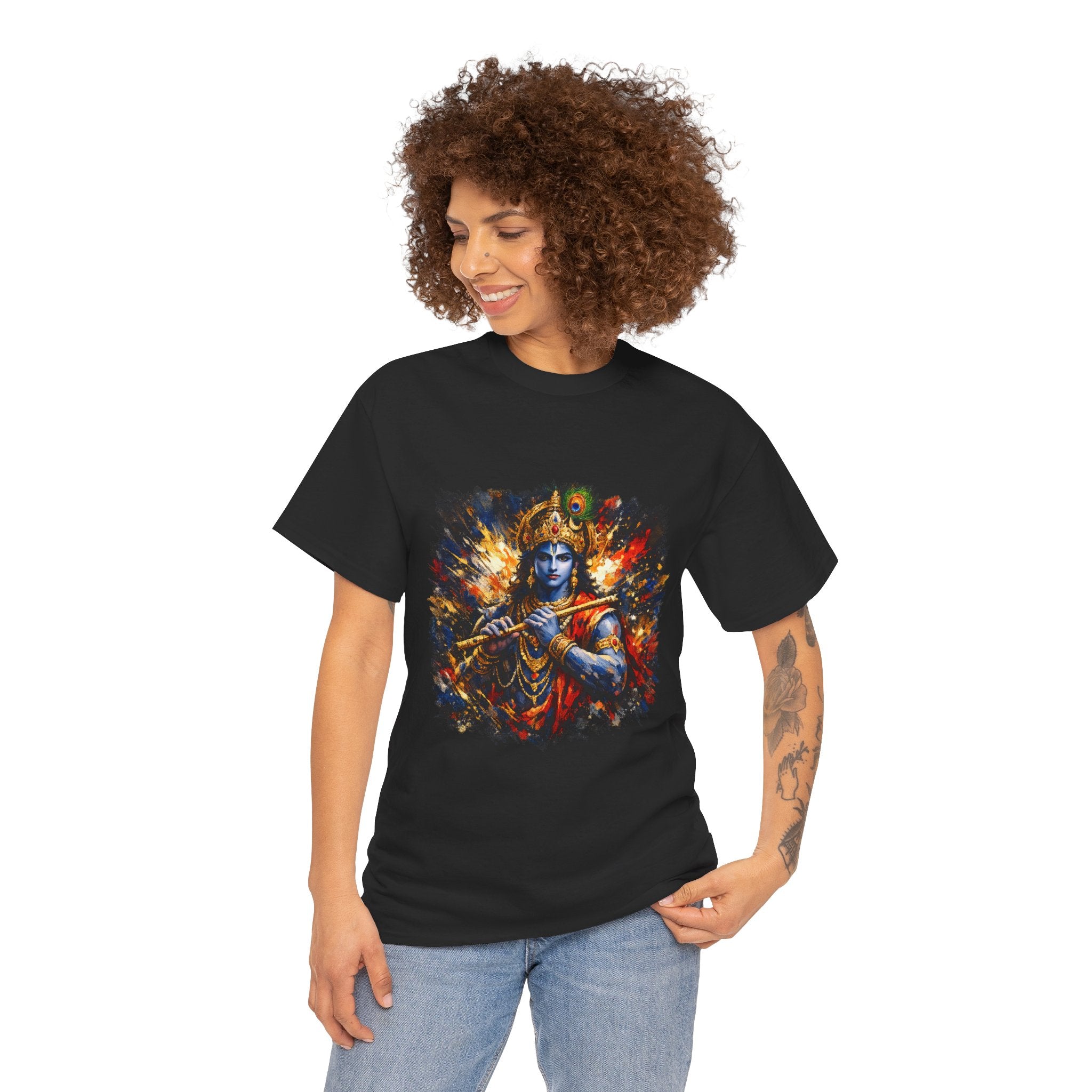 Krishna Warrior T-Shirt – | Spiritual Strength Shirt
