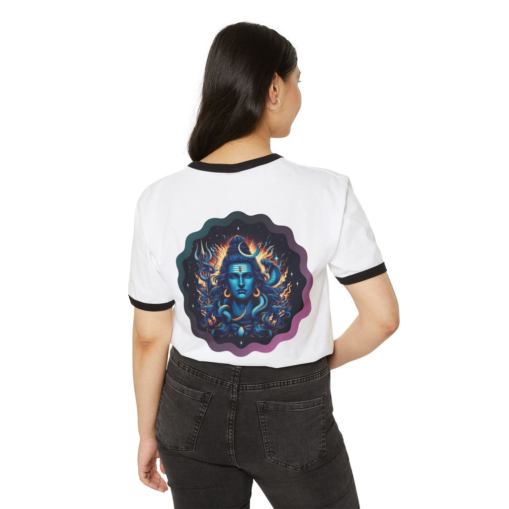 Lord Shiva Flame Ringer T‑Shirt