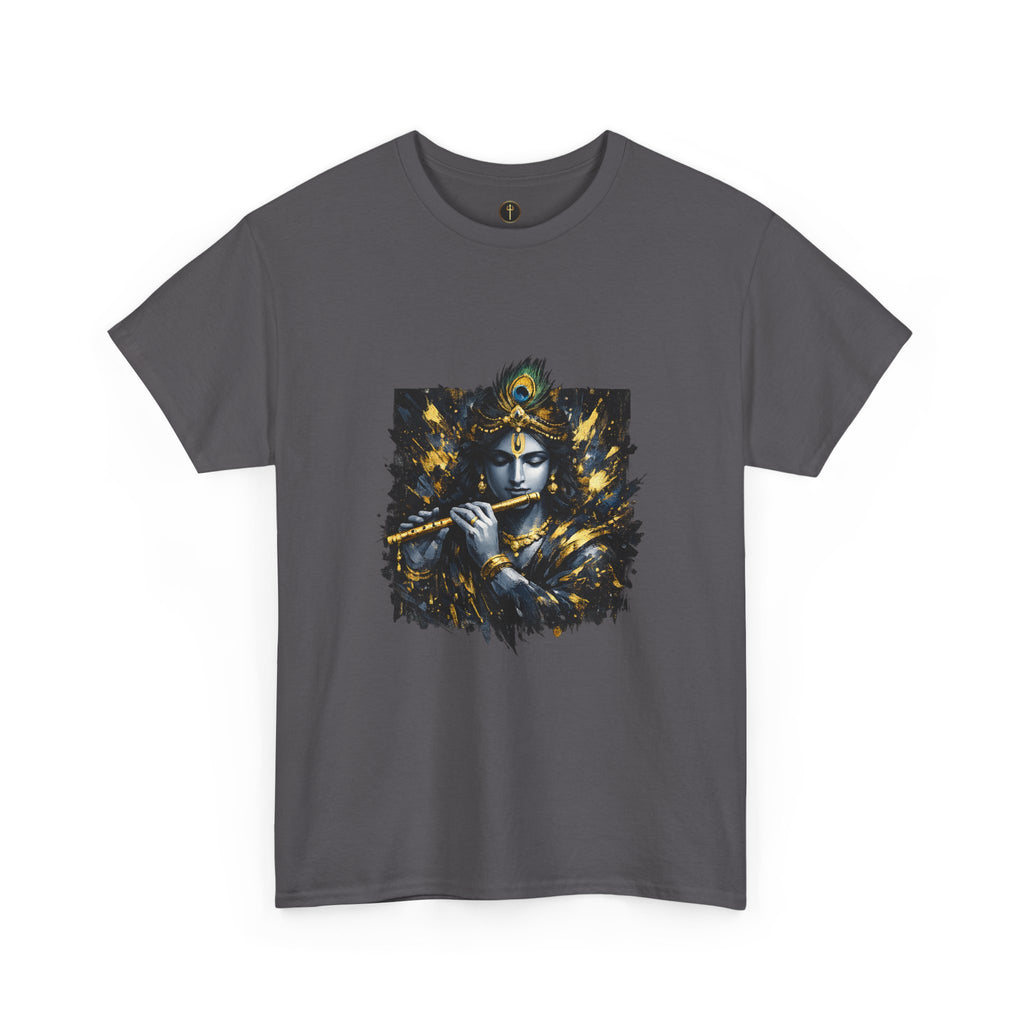 Krishna Black T-Shirt – Spiritual | Minimal Krishna