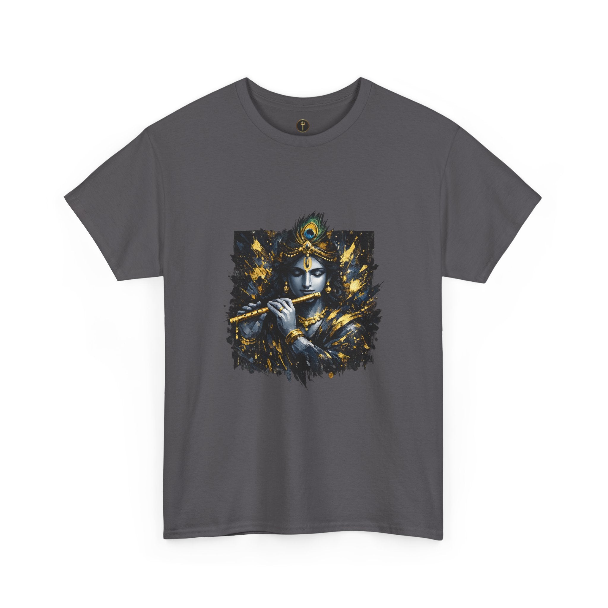 Krishna Black T-Shirt – Spiritual | Minimal Krishna