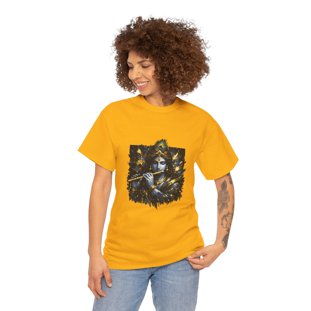 Krishna Black T-Shirt – Spiritual | Minimal Krishna