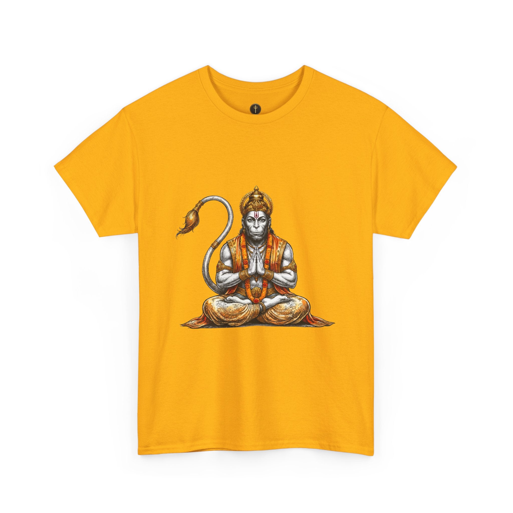 Hanuman Meditation T-Shirt – Inner Stillness & Spiritual Discipline Design