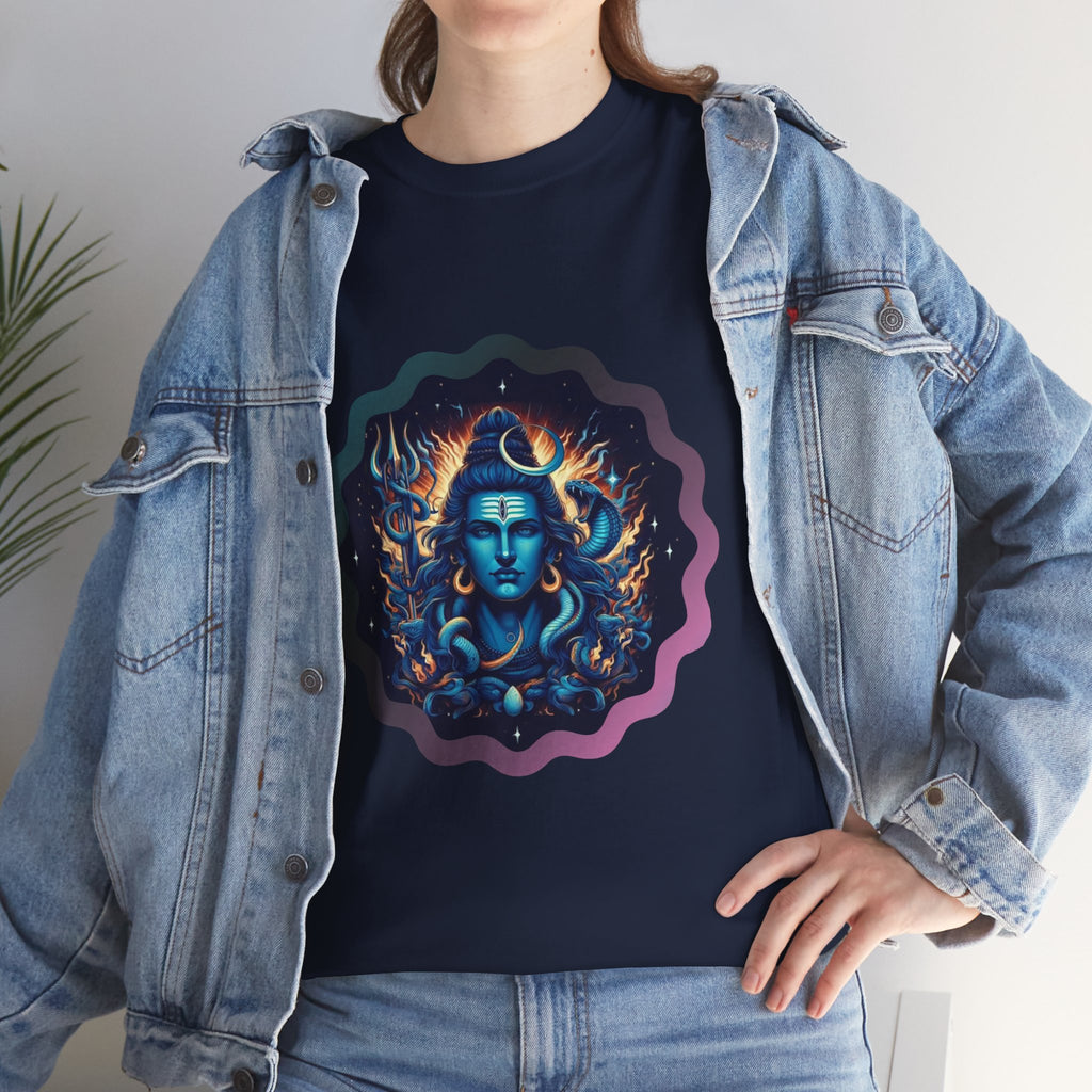 Lord Shiva Flame Graphic T-Shirt