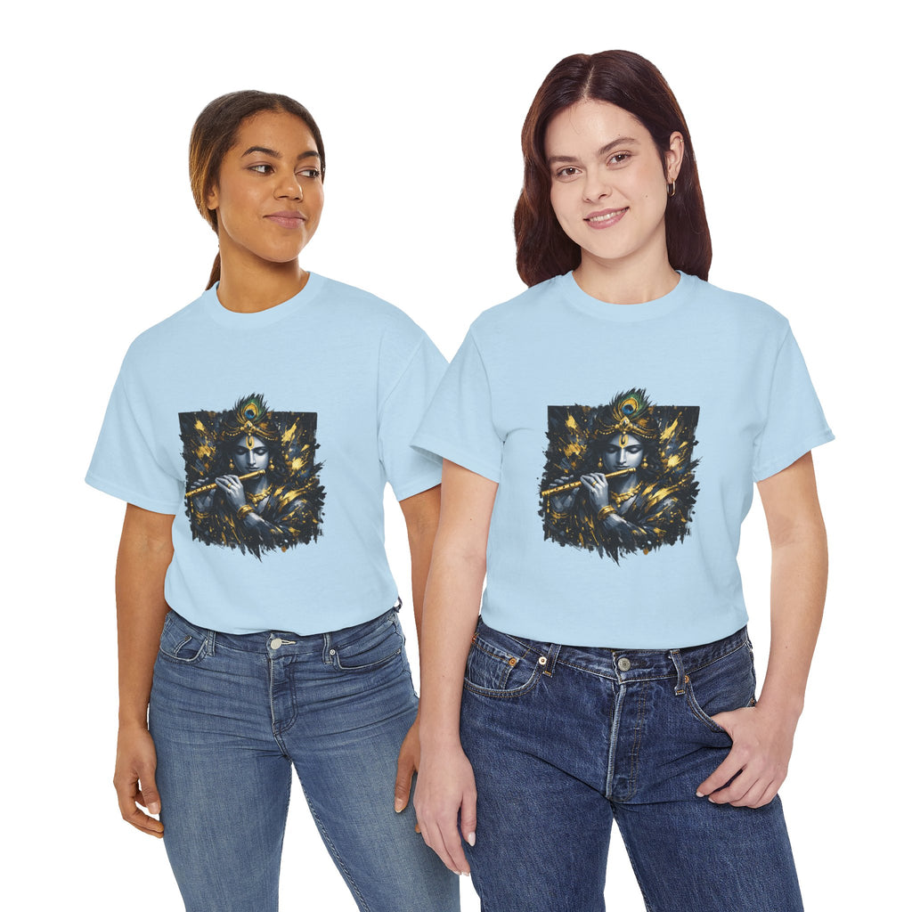 Krishna Black T-Shirt – Spiritual | Minimal Krishna