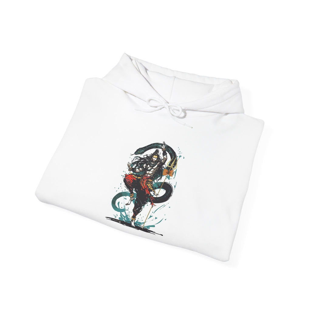 Shiva Movement White Pullover Hoodie