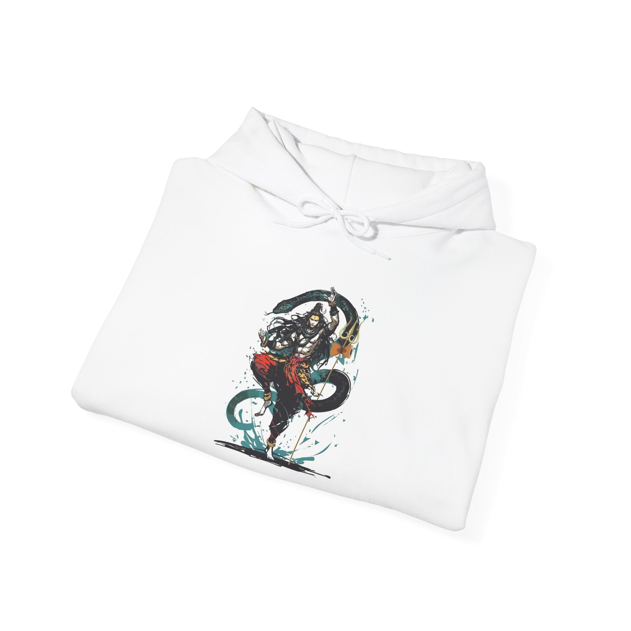 Shiva Movement White Pullover Hoodie