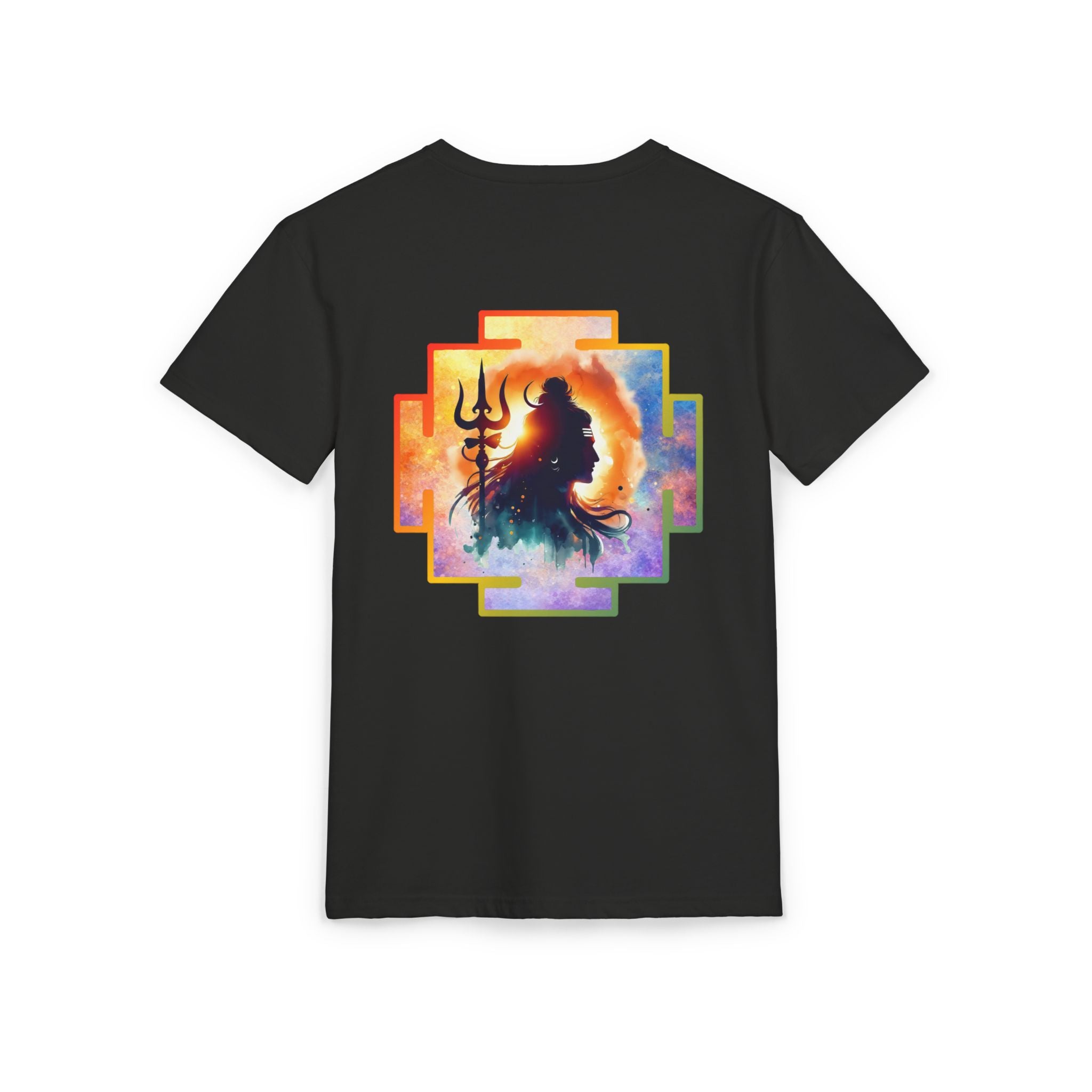 Shiva Cosmic Yantra Suede T-Shirt