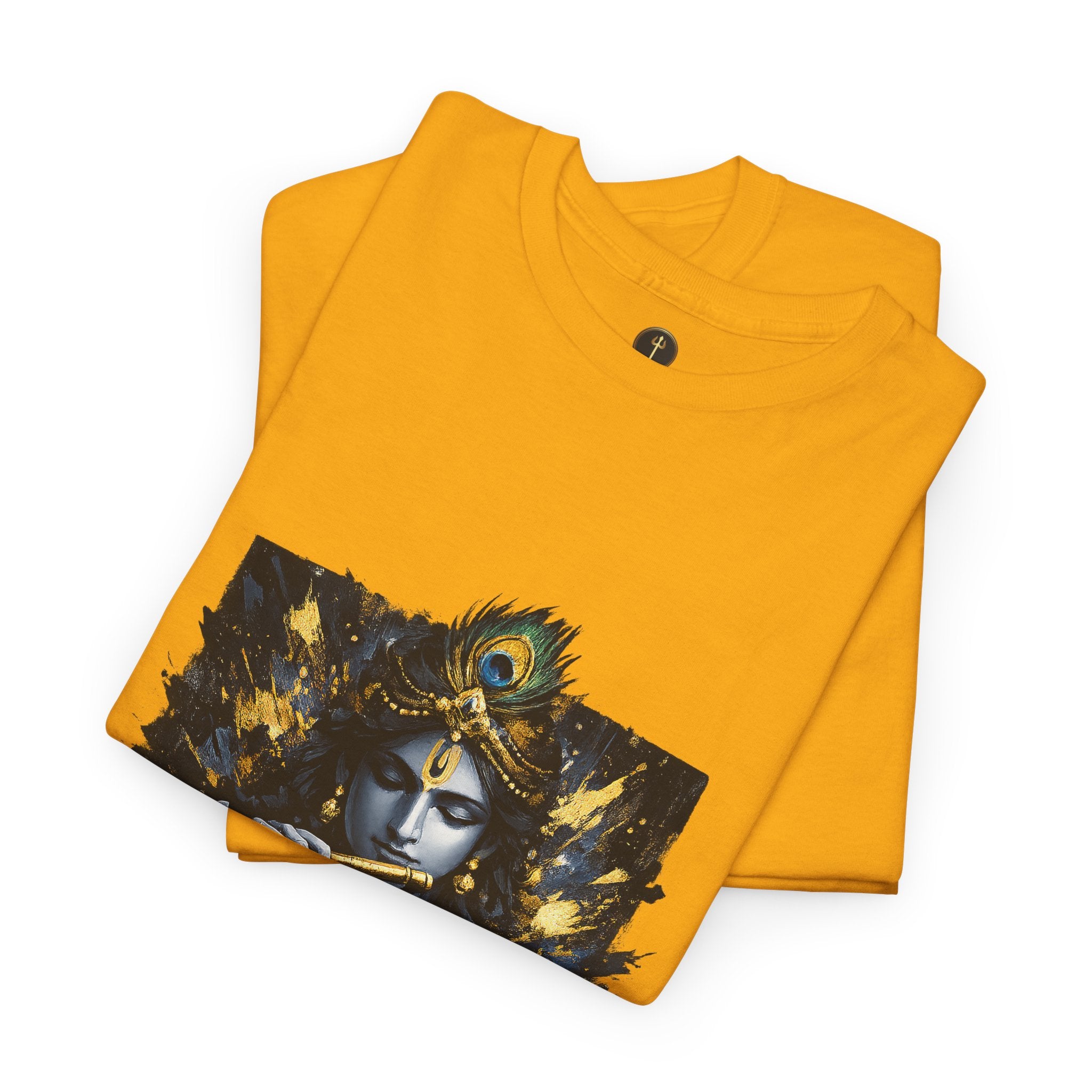 Krishna Black T-Shirt – Spiritual | Minimal Krishna