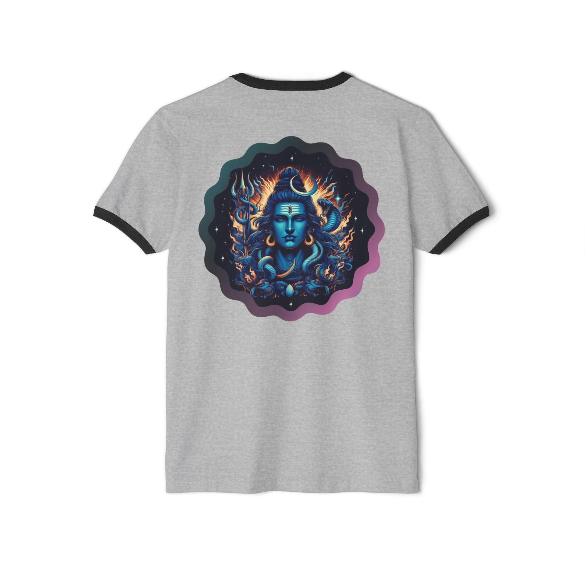Lord Shiva Flame Ringer T‑Shirt