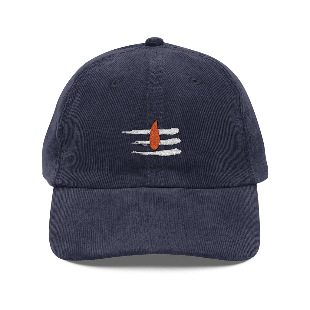 Shiva Tripundra Corduroy Embroidered Cap