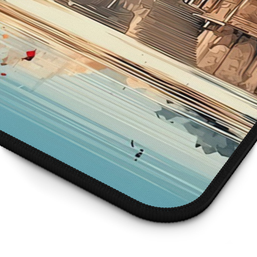 Meditative Shiva & Parvati Art Desk Mat - Office Desk Mat