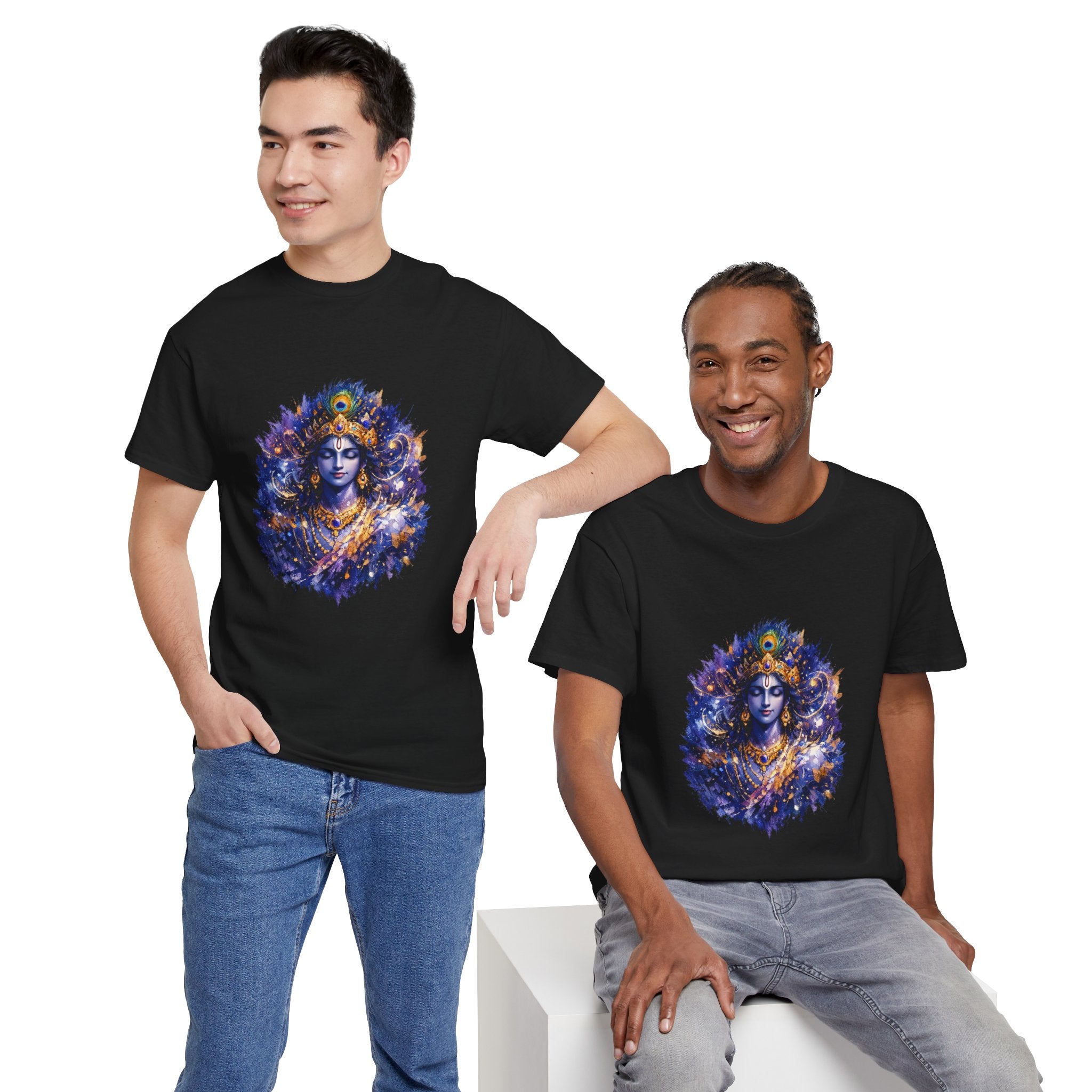 Krishna Cosmic T-Shirt – Vishvarupa Inspired Graphic Tee