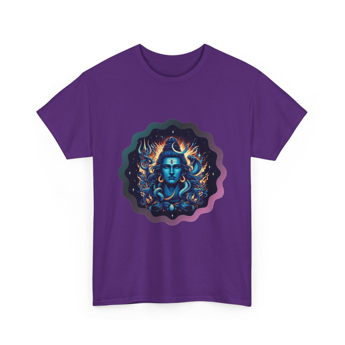 Lord Shiva Flame Graphic T-Shirt