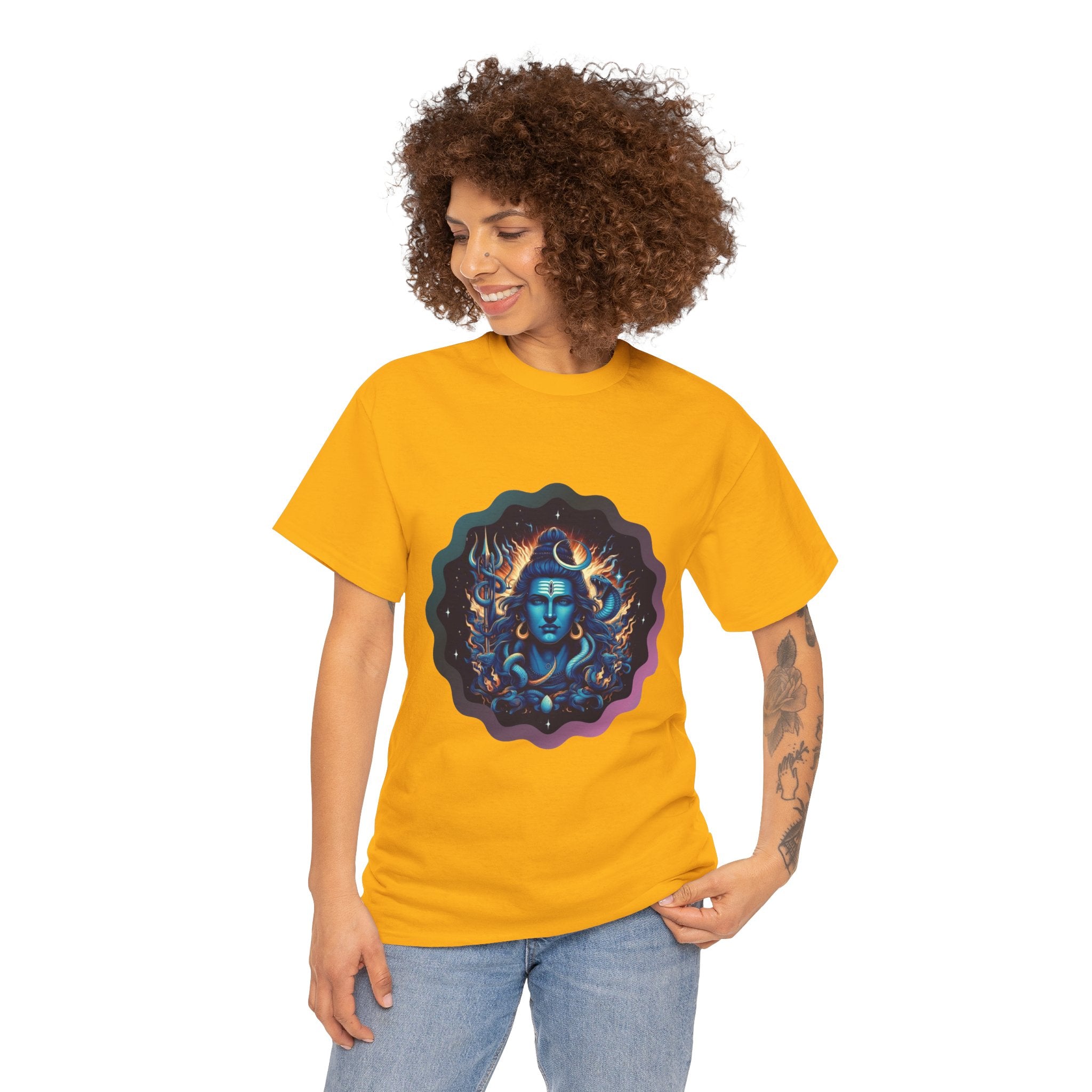 Lord Shiva Flame Graphic T-Shirt